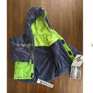 2T Boys REVERSIBLE jacket with hood, NEW